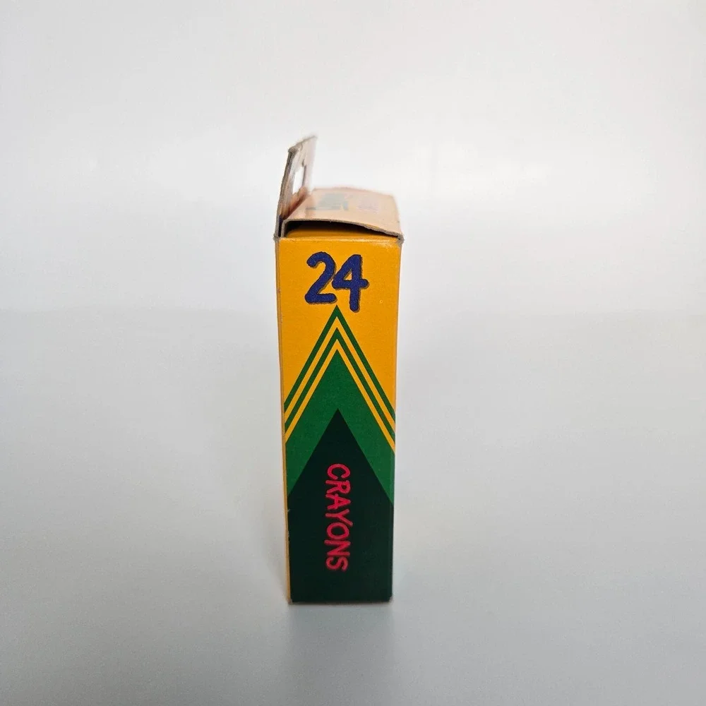 Vintage Binney & Smith‎ 1997 Crayola Crayons Box Of 24 USA Made Goldenrod NEW
